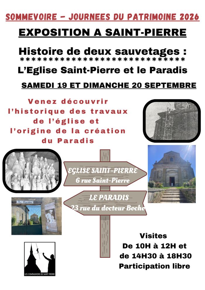 JOURNEES DU PATRIMOINE – SOMMEVOIRE, Eglise St Pierre, Sommevoire