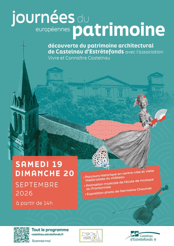 Journées européennes du patrimoine, en centre-ville, Castelnau d’Estrétefonds, Espace Michel Colucci (Salle des fêtes) Castelnau d’Estrétefonds, Castelnau-d’Estrétefonds