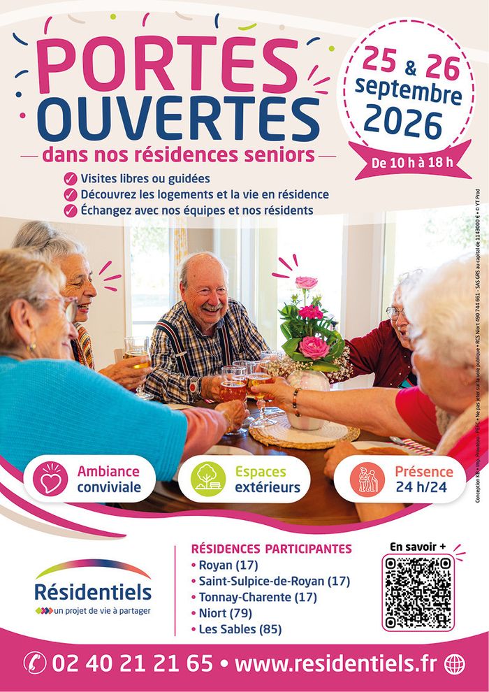 Journées portes ouvertes aux Résidentiels, Les Résidentiels, Château d’Olonne, Les Sables-d’Olonne