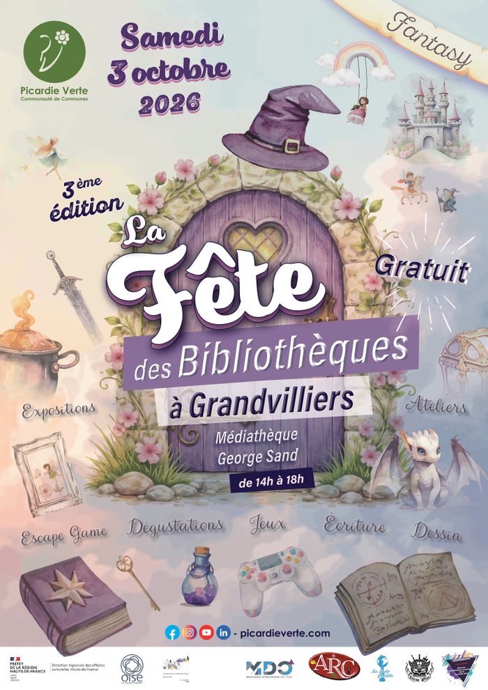 La Fête des bibliothèques, Médiathèque George Sand de Grandvilliers, Grandvilliers