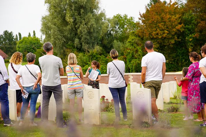 « La guerre, une histoire de famille » au Cimetière Militaire de Pheasant Wood, Musée de la Bataille de Fromelles, Fromelles
