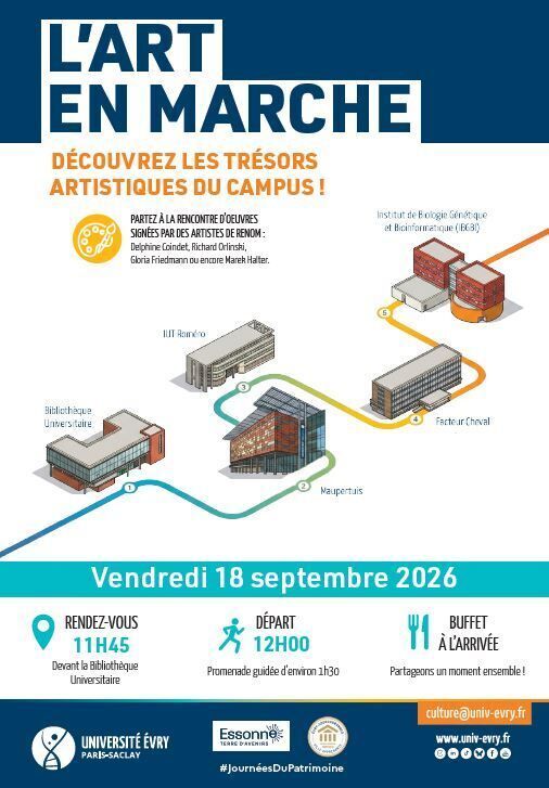 L&rsquo;art en marche : une pause déjeuner au cœur de la création contemporaine, Bibliothèque universitaire d&rsquo;Évry Paris – Saclay, Évry