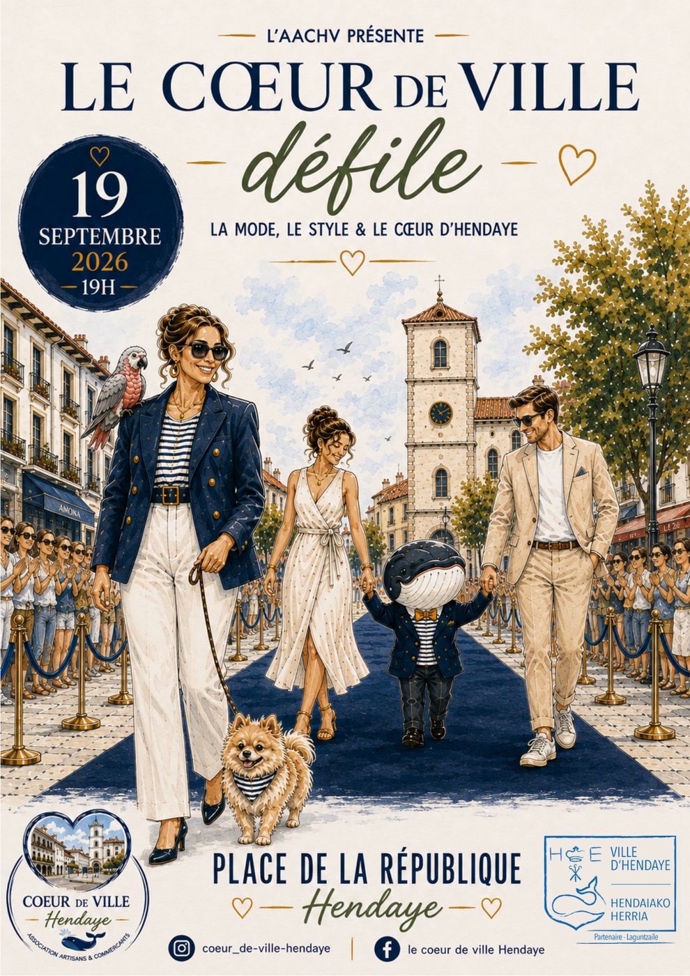 Le cœur de ville défile Hendaye