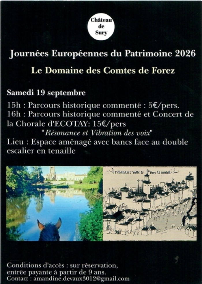 Le Domaine des Comtes de Forez – Château de Sury, Château de Sury, Sury-le-Comtal
