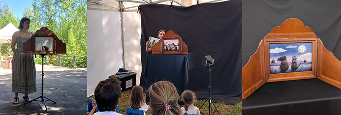 Lecture kamishibaï « J’veux aller à la chasse aux rennes », Site archéologique de Pincevent, La Grande-Paroisse