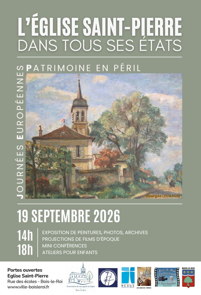 L&rsquo;église Saint Pierre dans tous ses états : conférences, Église Saint Pierre, Bois-le-Roi
