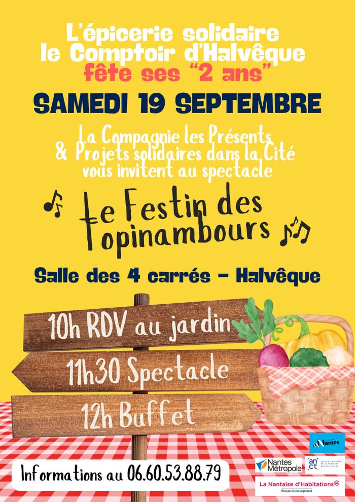 L’épicerie solidaire le Comptoir d’Halvêque fête ses 2 ans ! salle des 4 carrés Nantes