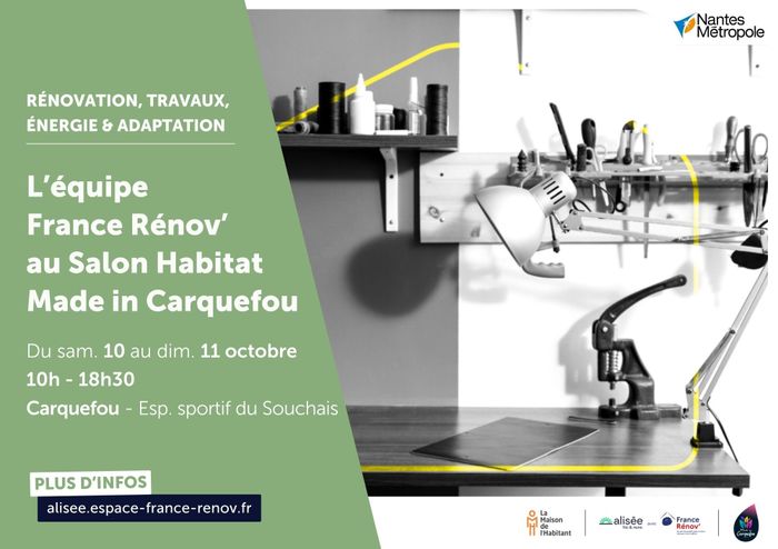 L’équipe France Rénov’ au salon Habitat Made in Carquefou, Complexe Sportif Le Souchais, Carquefou