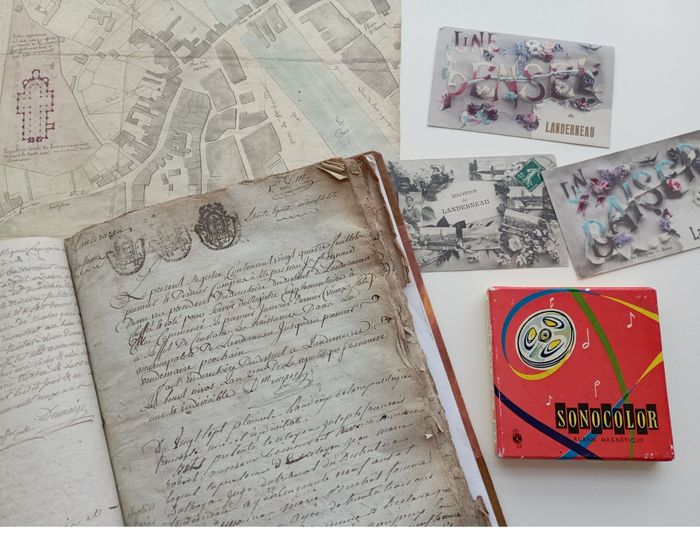 Les archives sortent de leurs boîtes, Médiathèque Per Jakez Hélias et archives municipales, Landerneau