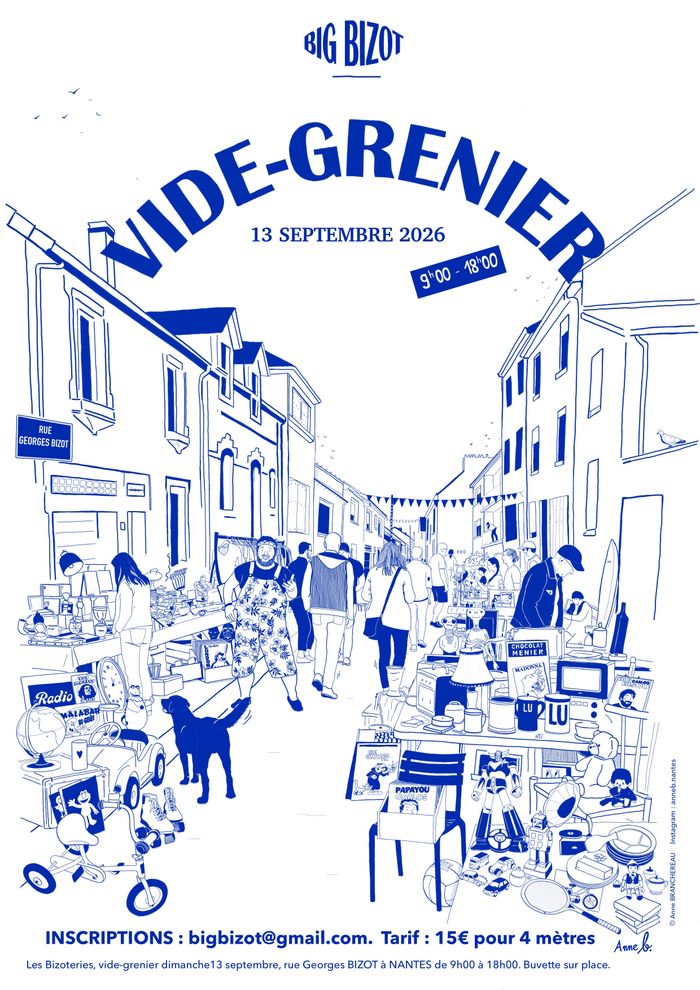 Les Bizoteries – Vide grenier rue Georges Bizot le 13/09, Rue Georges Bizot, Nantes