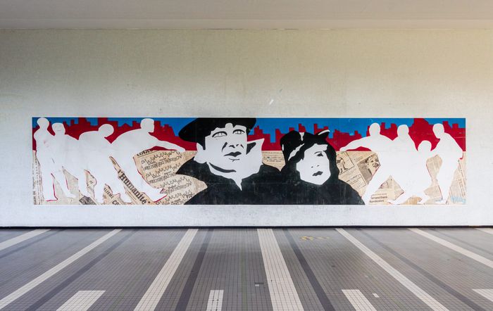 « Les murs témoignent : histoire des engagements étudiants » – Fresques anciennes, Université Paris Nanterre, Nanterre