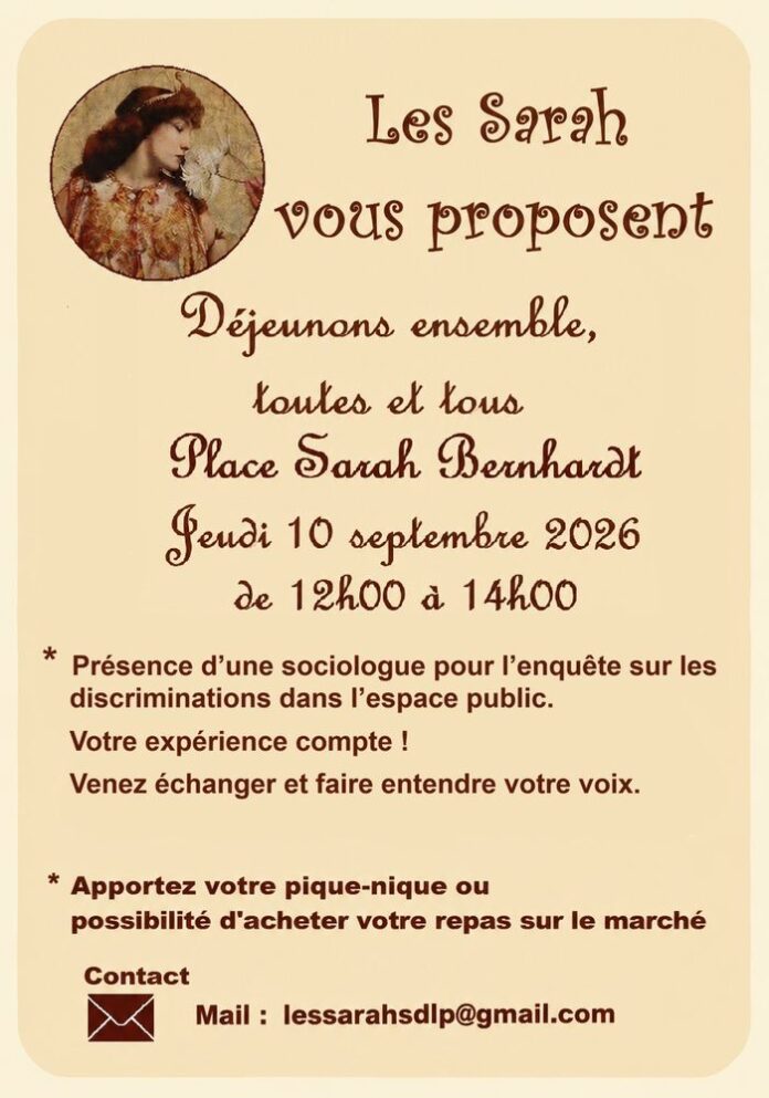 « Les Sarah sont dans la place »