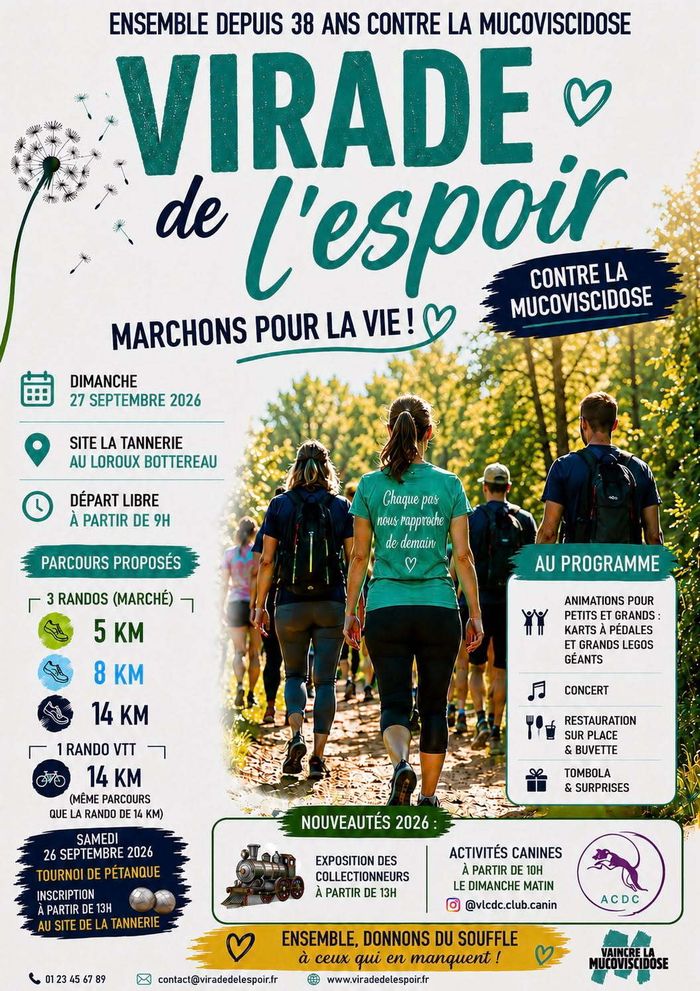 Les virades de l’espoir, Parc de la Tannerie, Le Loroux-Bottereau