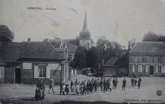Lisbourg en cartes postales anciennes : un lieu de repos pour les soldats pendant la Première Guerre mondiale, Salle des fêtes de Lisbourg, Lisbourg