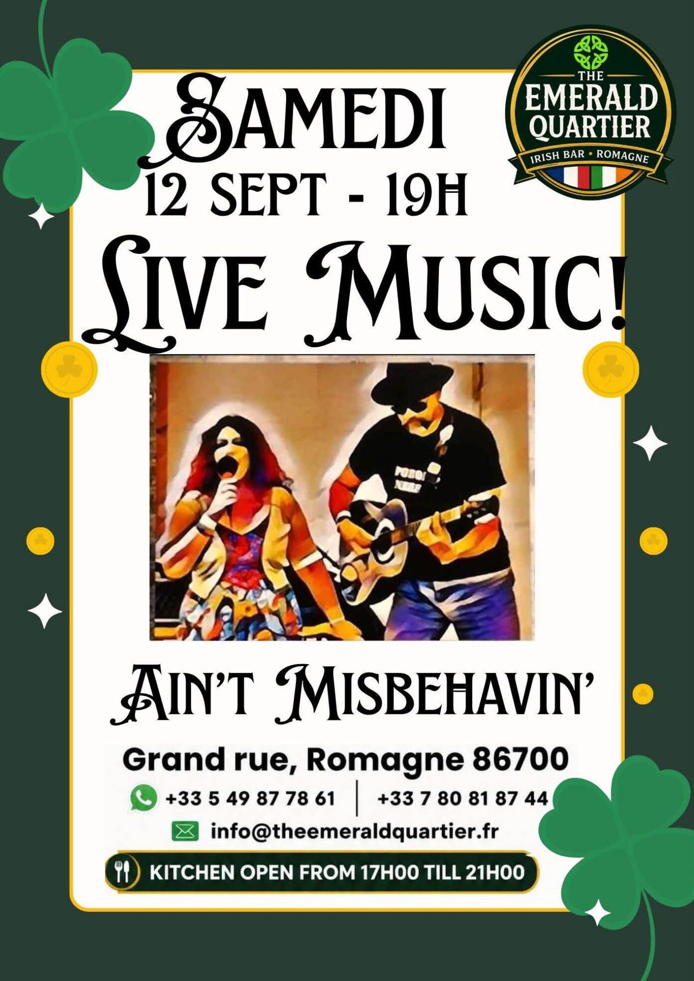 Live Music Aint Misbehavin’ Romagne