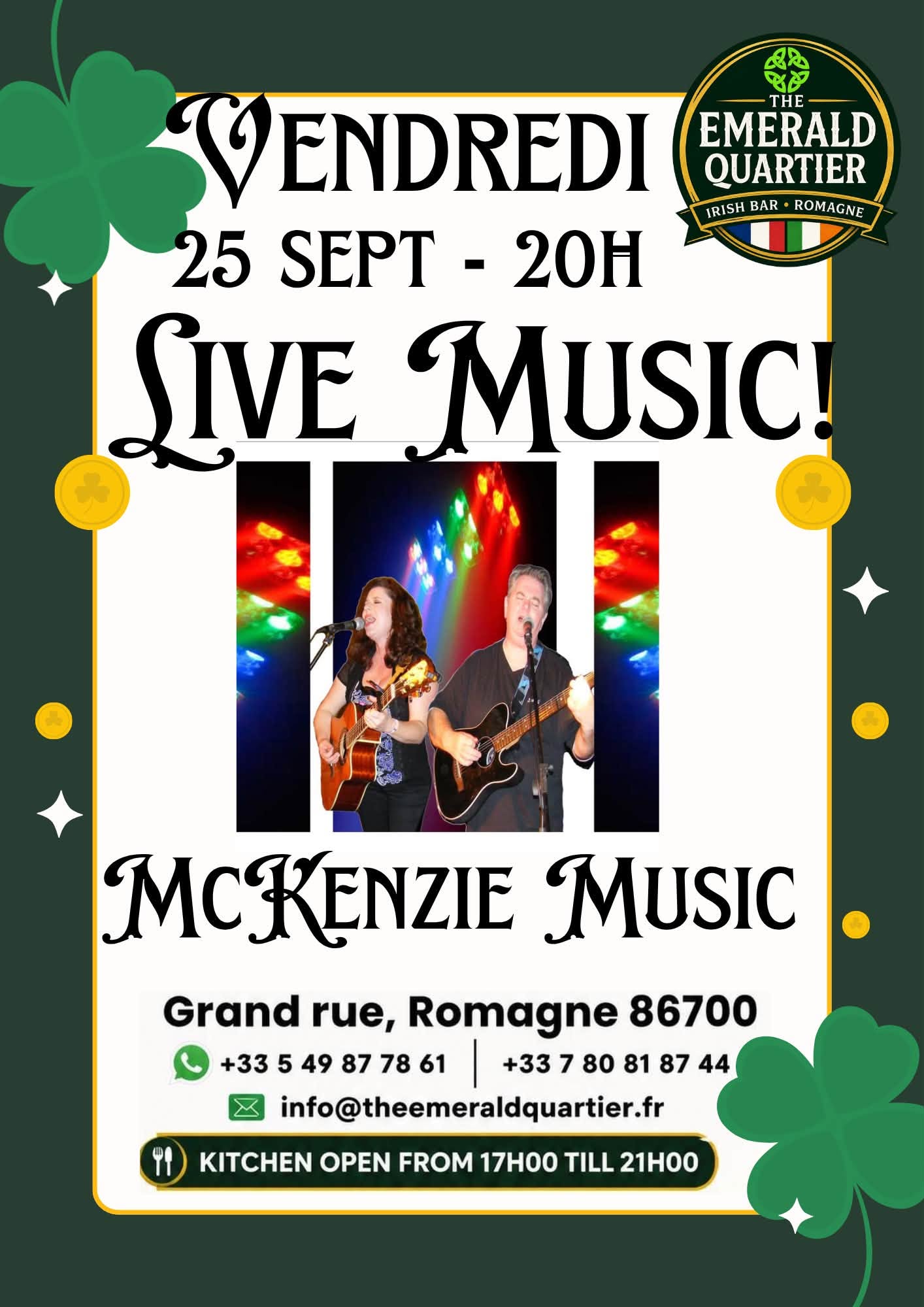 Live Music McKenzie Music Romagne