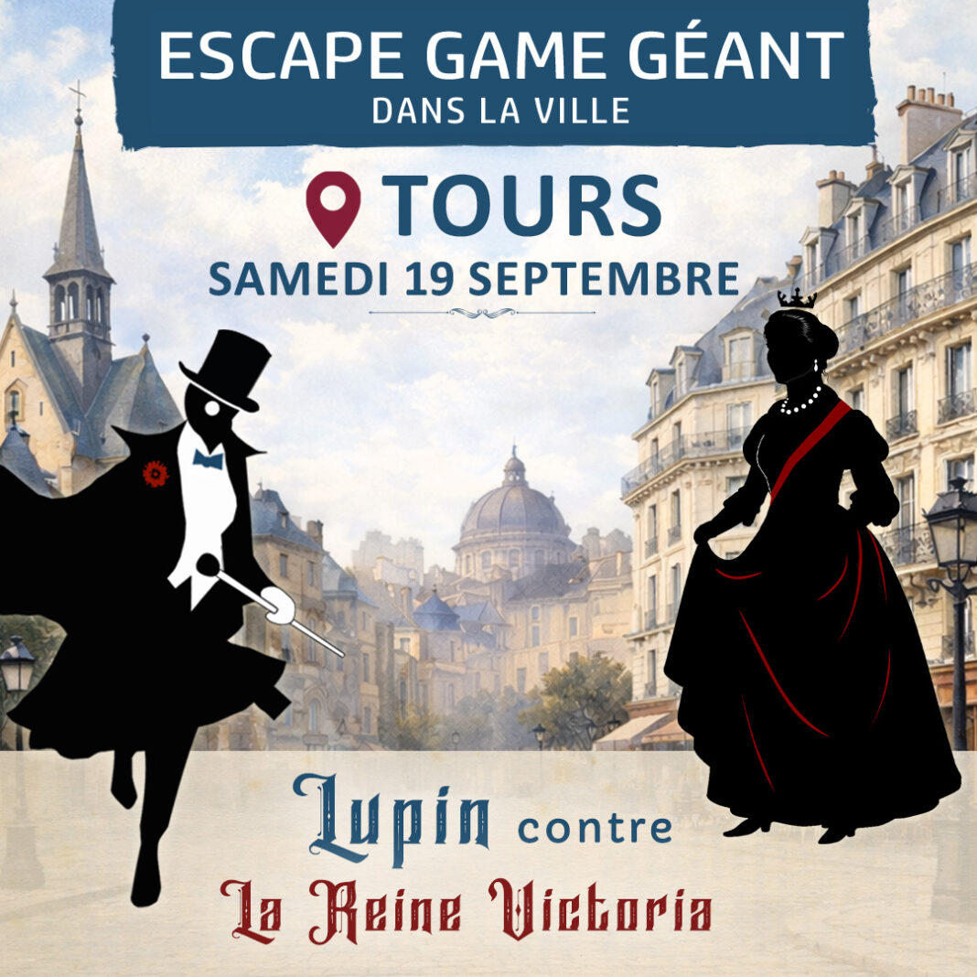 Lupin dans la ville Tours