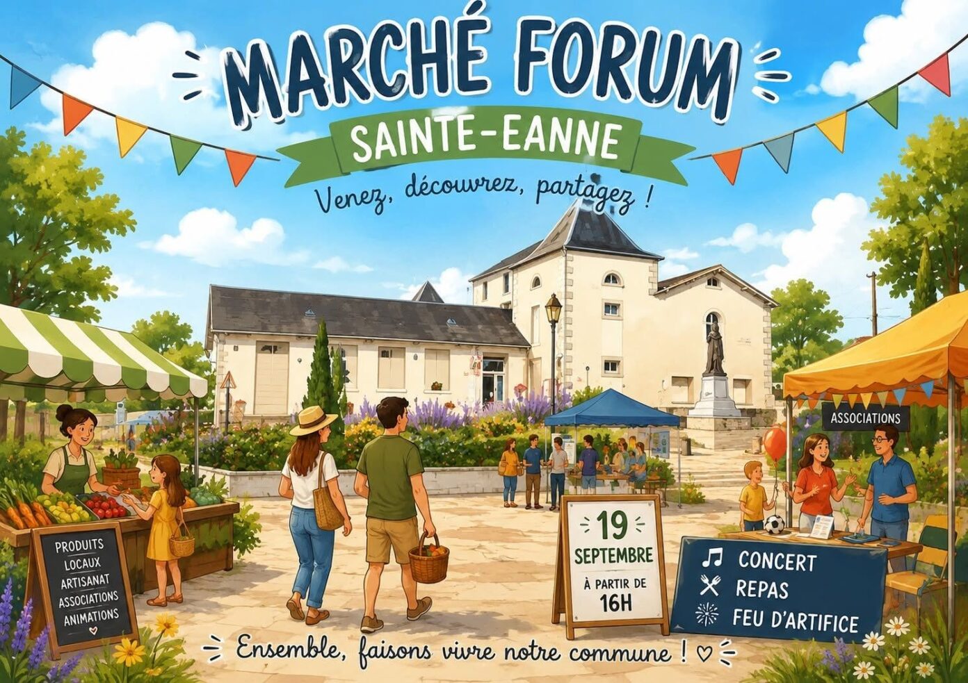 Marché Forum Salle des fêtes Sainte-Eanne