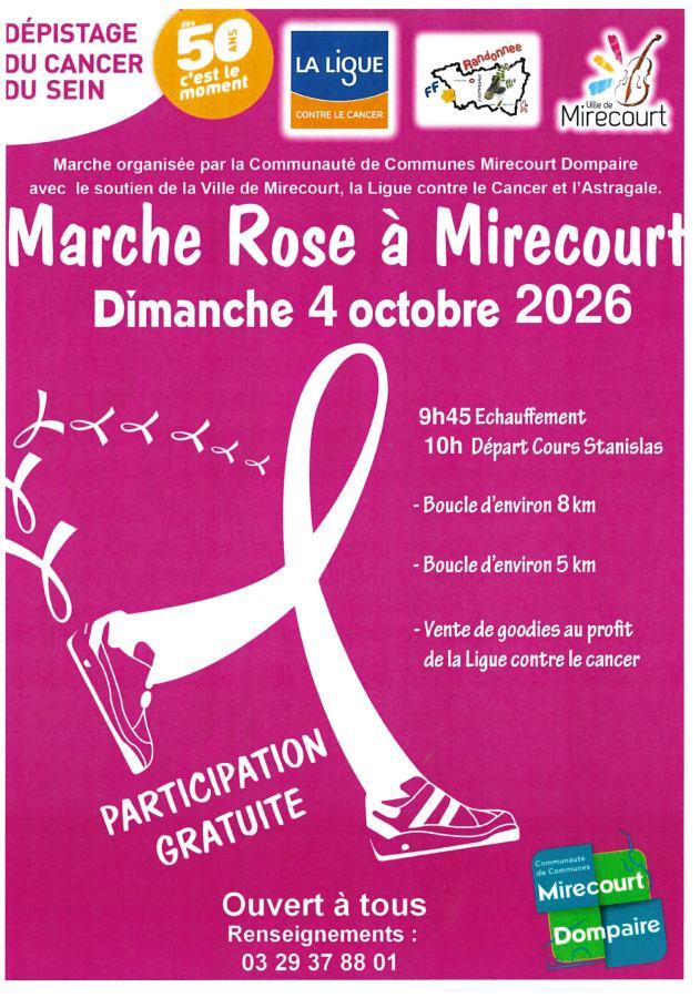 Marche rose à Mirecourt Mirecourt