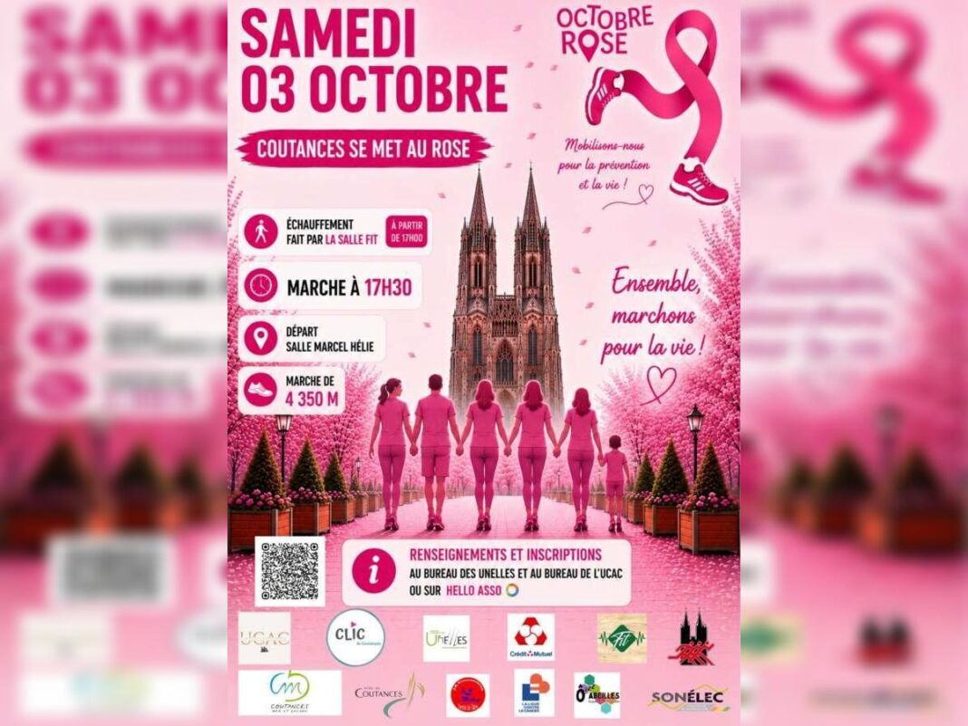 Marche rose Coutances se met au rose Coutances