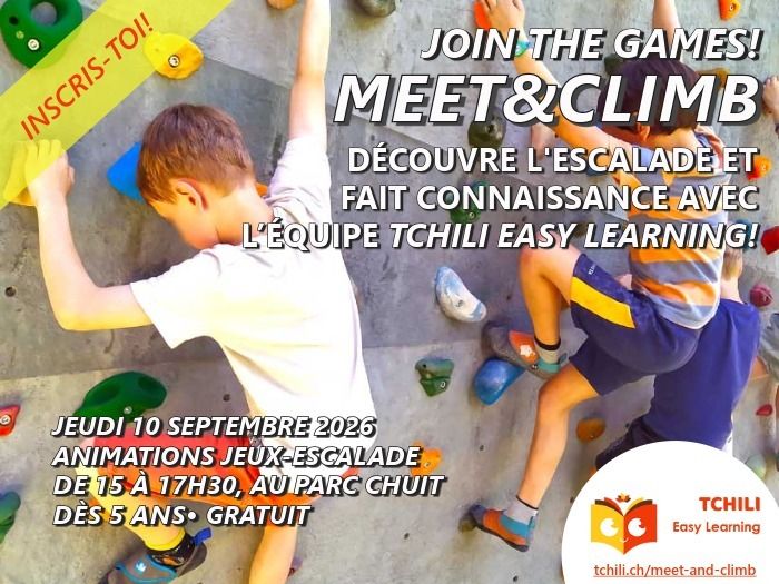 Meet&Climb – Découverte de l’escalade en blocs, Parc Chuit, Lancy