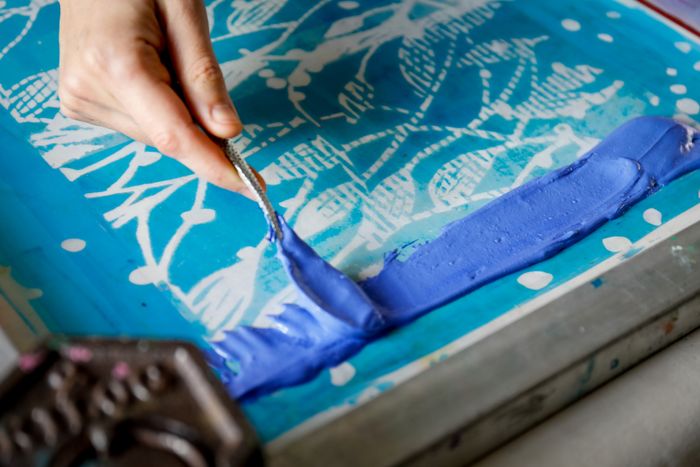 Oeuvre collective « Florilège fleuri » – Sessions sérigraphie, Espace culturel Le Triskell – Ploeren, Ploeren