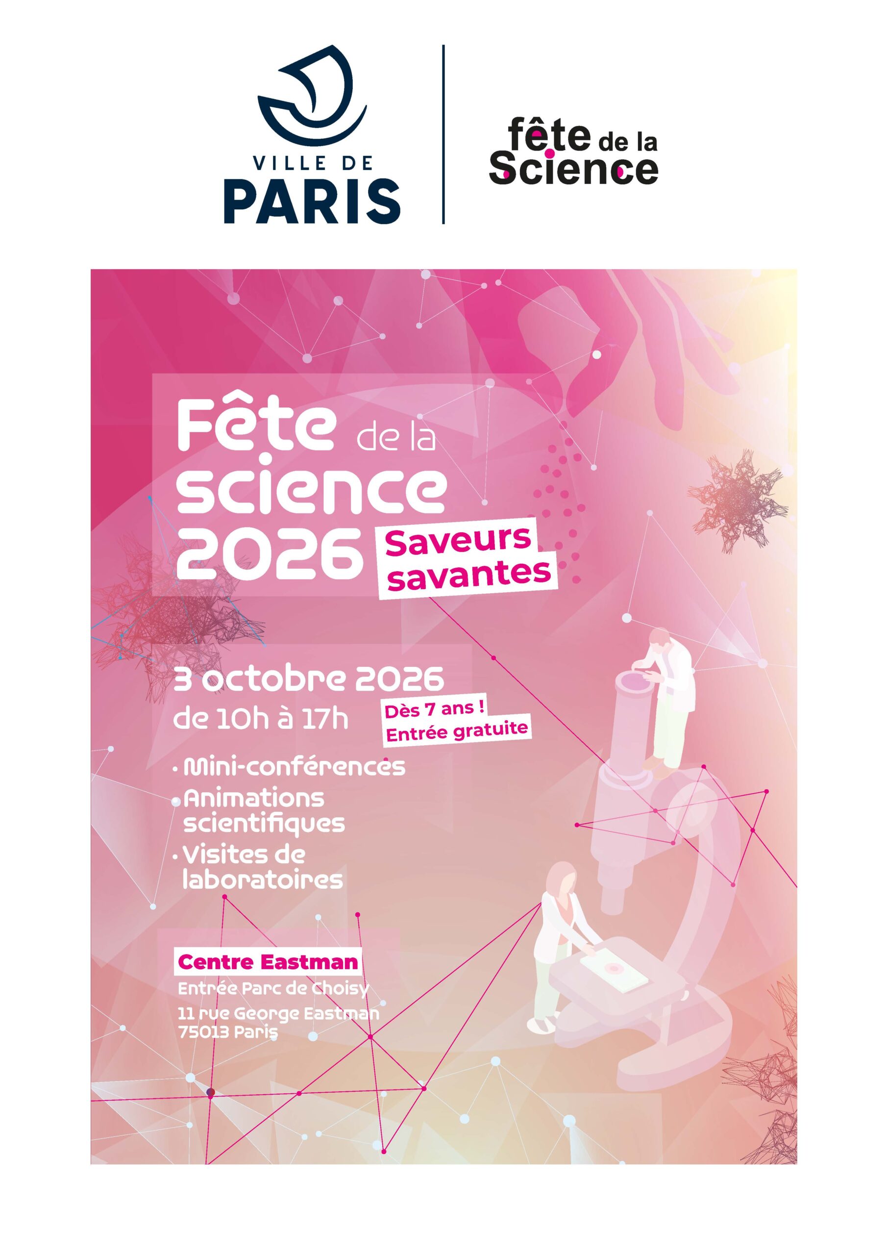 Affiche de la fête de la science à Eastman
