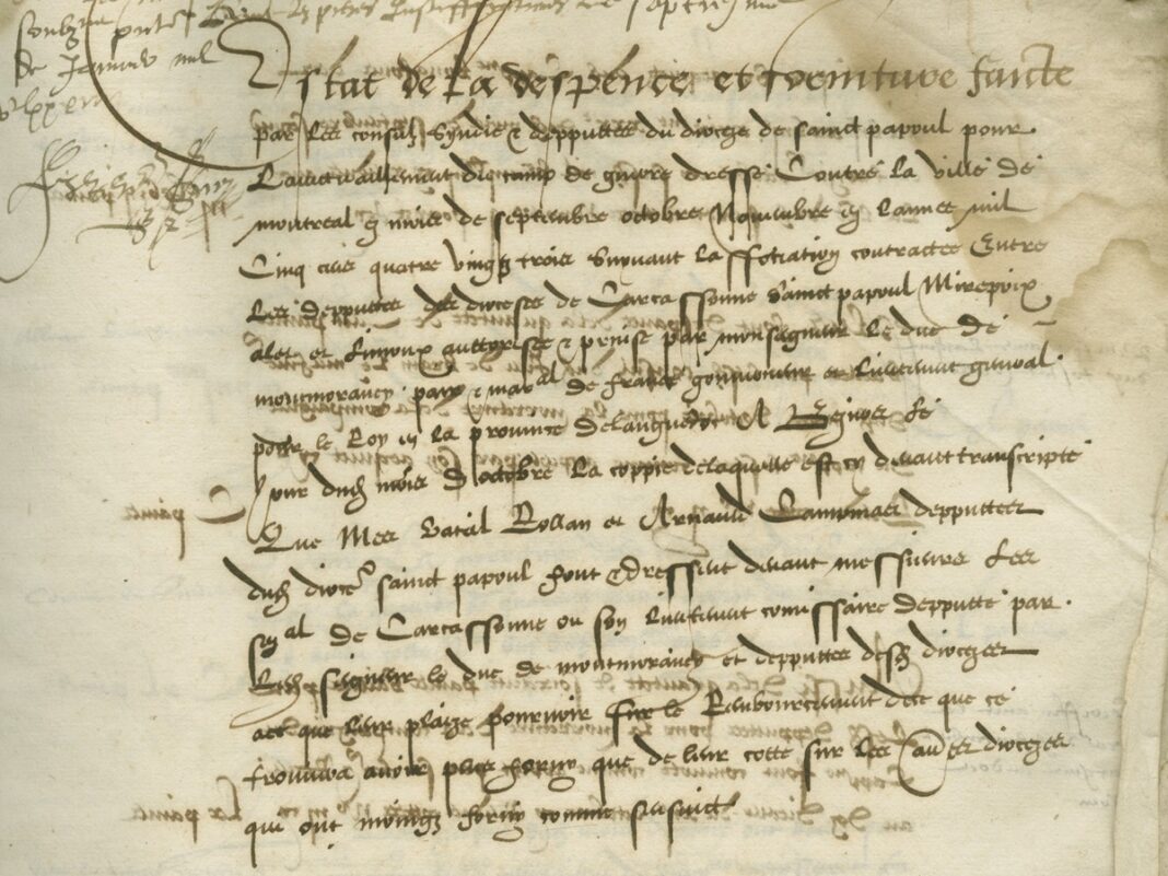 PALÉOGRAPHIE NIVEAU INTERMÉDIAIRE Carcassonne
