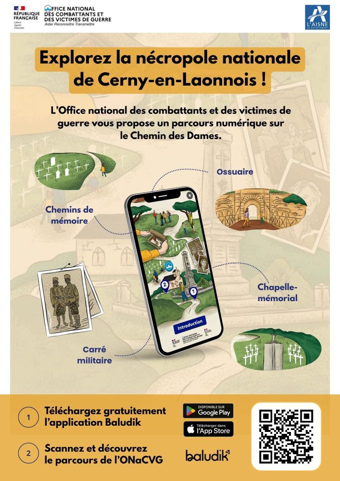 Parcours Baludik : À la découverte de la nécropole nationale de Cerny-en-Laonnois, Nécropole nationale de Cerny en Laonnois, Cerny-en-Laonnois