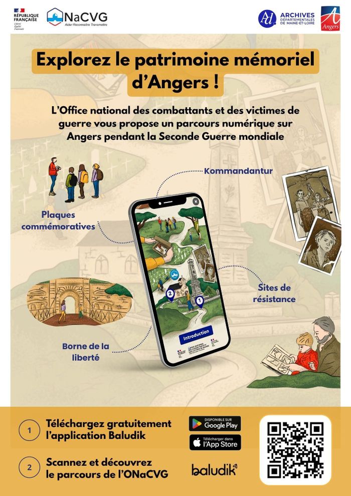 Parcours Baludik : Angers dans la tourmente, sur les traces de la Seconde Guerre mondiale, Gare d’Angers Saint Laud, Angers