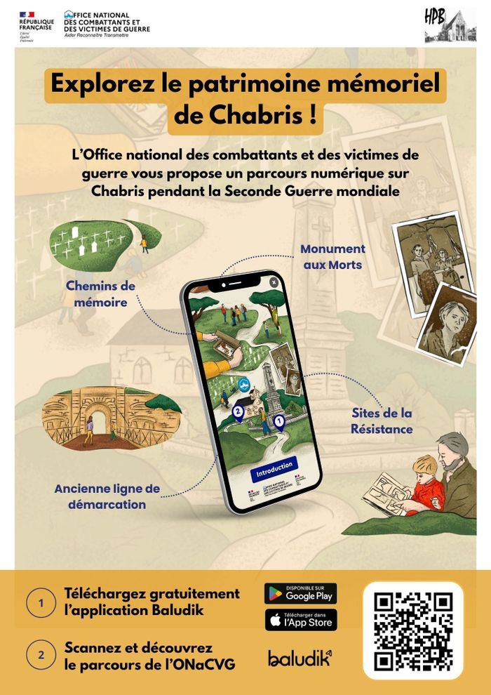Parcours Baludik : Le cahier de Lucien, entre histoire et mémoire à Chabris, Église Saint-Christophe et Saint-Phalier, Chabris