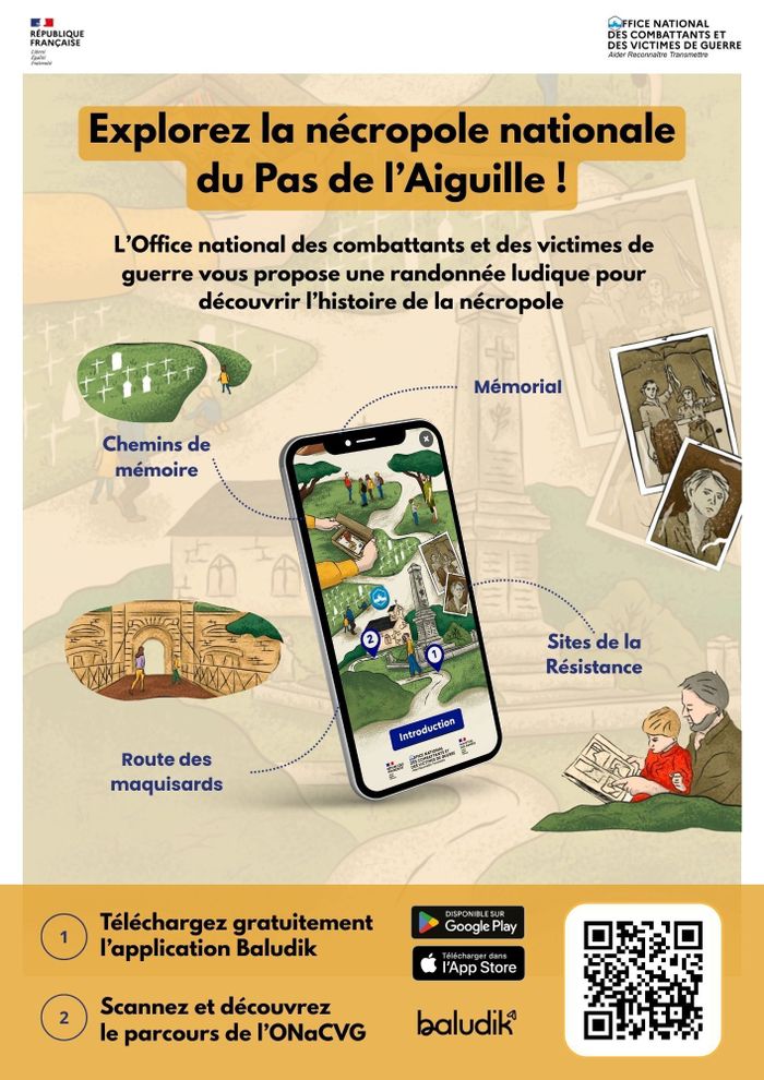 Parcours Baludik : Randonnée ludique au Pas de l’Aiguille !, Stèle des Fourchaux, Chichilianne
