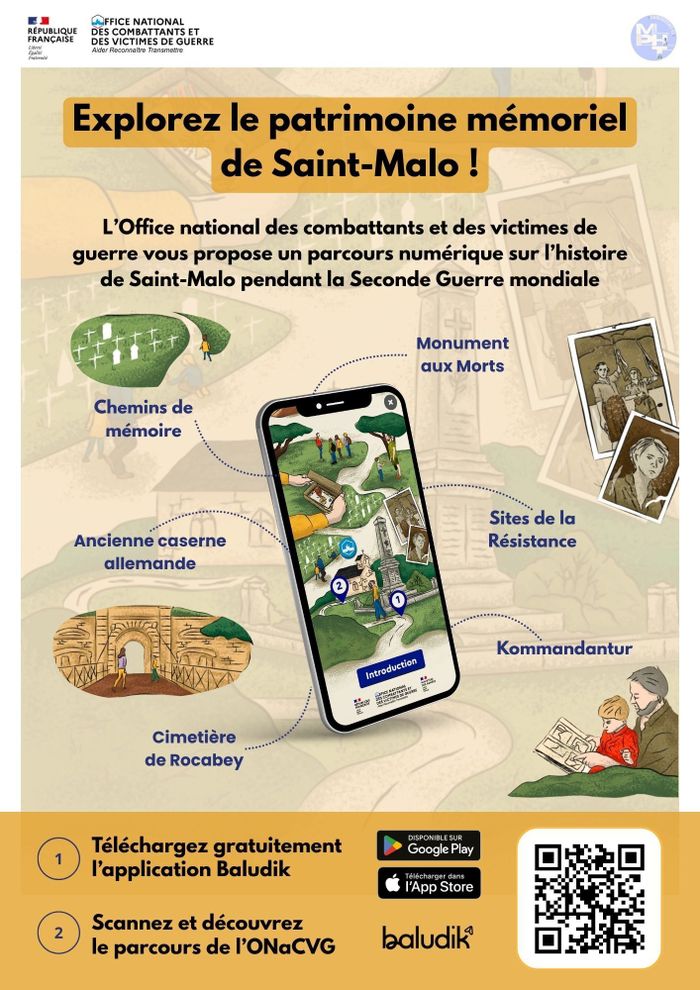 Parcours Baludik : Saint-Malo, ville en Résistance, JEP 2026 – Esplanade Saint Vincent – Office de Tourisme de Saint-Malo, Saint-Malo