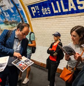 Parcours commentés dans le métro, Parcours commentés dans le métro – Adresse exacte communiquée lors de l’inscription, Paris