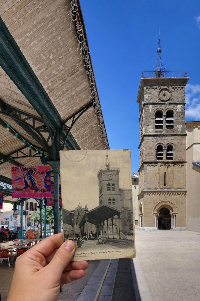 Parcours en ville – Avant/après, Valence en images, Église Saint-Jean, Valence