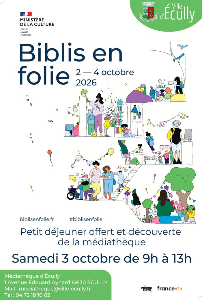 Petit déjeuner en médiathèque, Médiathèque d’Ecully, Écully