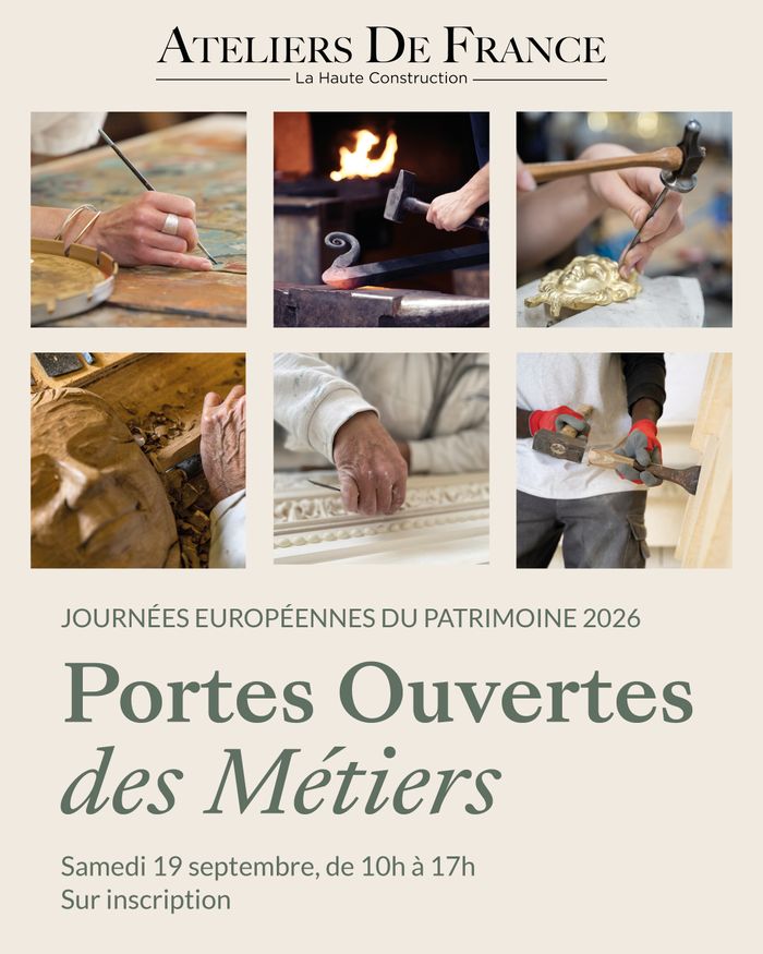 Portes Ouvertes des Métiers avec Ateliers De France / COMPLET, Hôtel de Croisilles, Paris