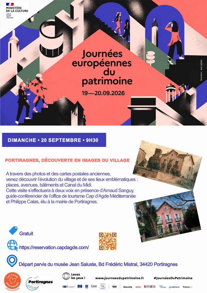 Portiragnes, découverte en images du village, Parvis du musée Jean Saluste, Portiragnes