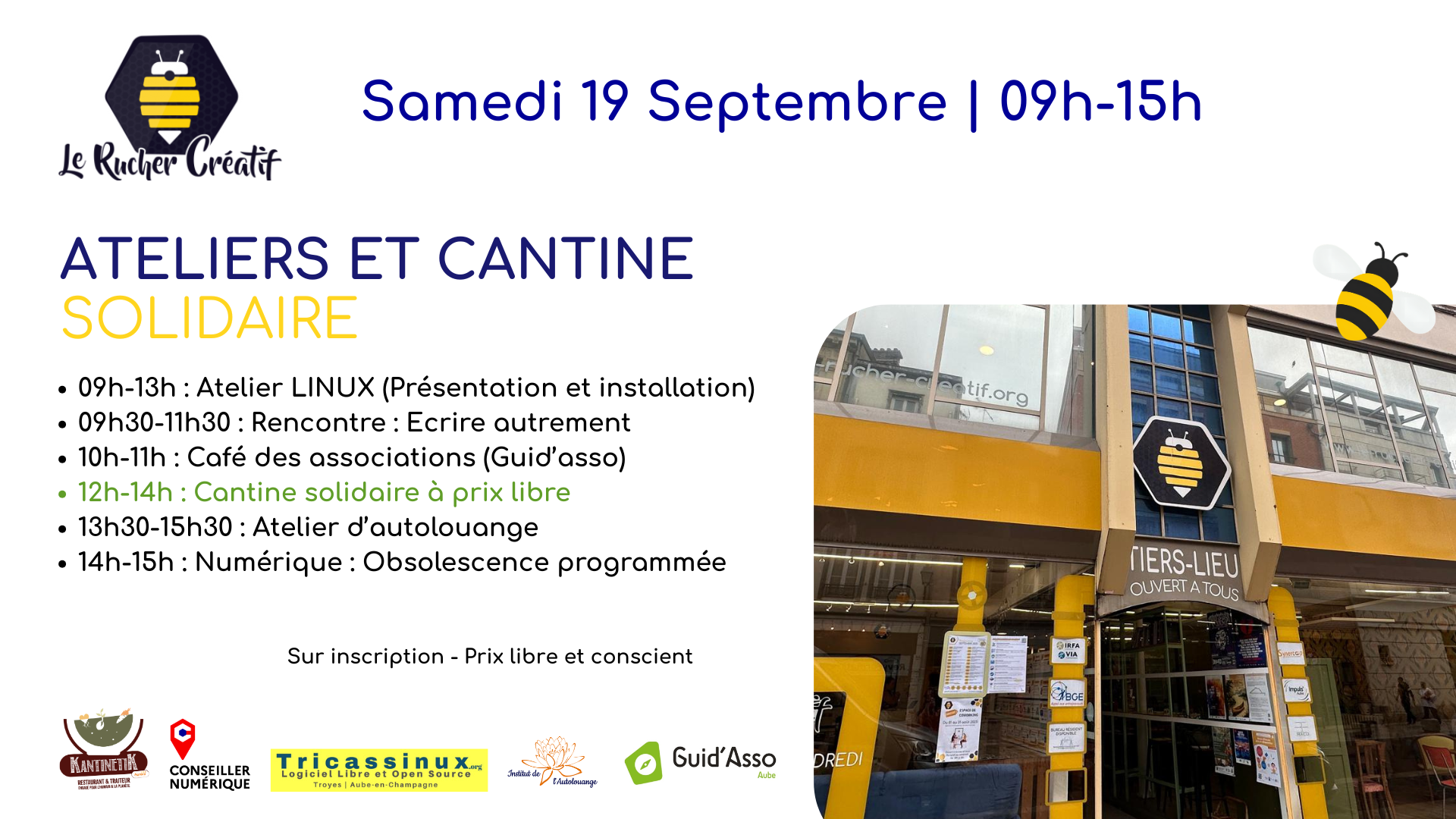 Poussez les portes du Rucher Créatif solidaire ! Le Rucher Créatif Troyes 2026-09-19