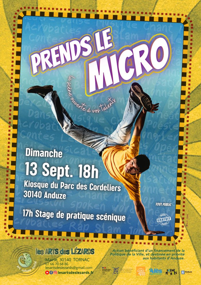 PRENDS LE MICRO, Parc des Cordeliers, Anduze