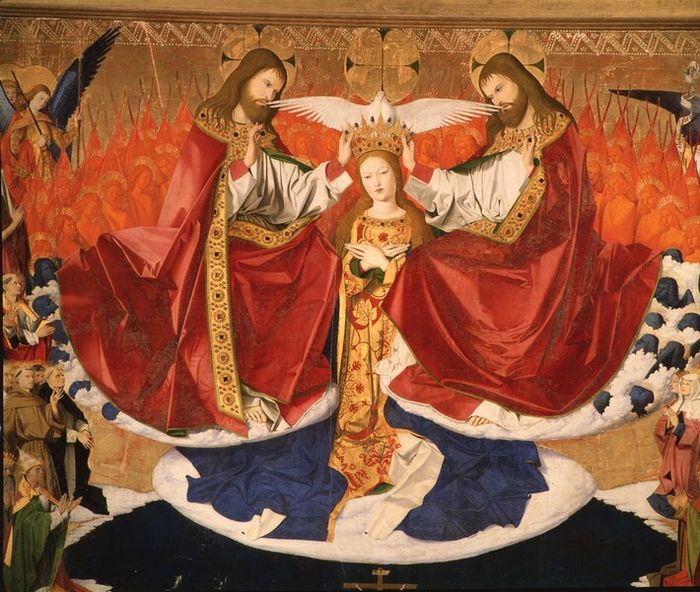 Présentation flash du « Couronnement de la Vierge », Musée Pierre-de-Luxembourg, Villeneuve-lès-Avignon