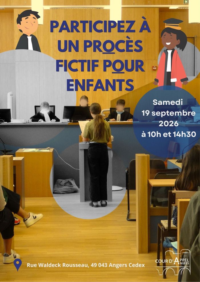 Procès fictif pour enfants, Palais de justice, Angers