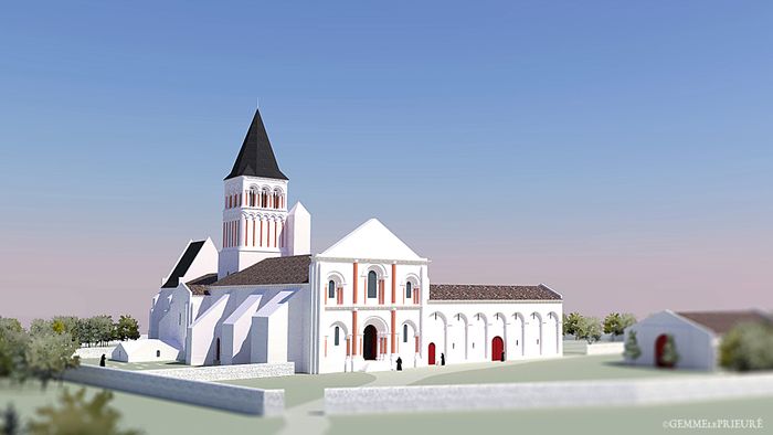 Projection : nouveau regard sur le prieuré, Prieuré de Sainte-Gemme, Sainte-Gemme