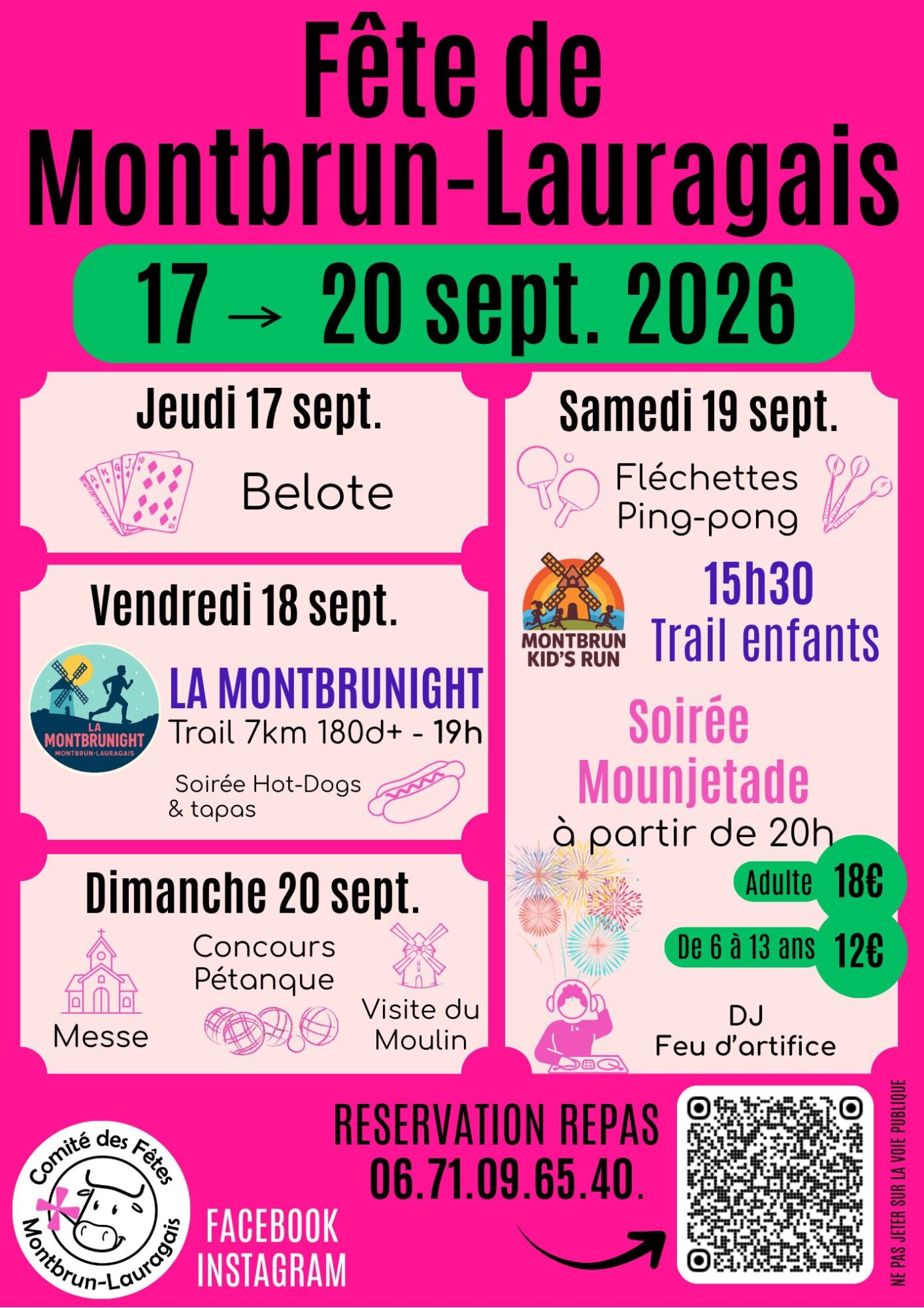 QUATRE JOURS DE FÊTE À MONTBRUN-LAURAGAIS Place René Hébrard Montbrun-Lauragais