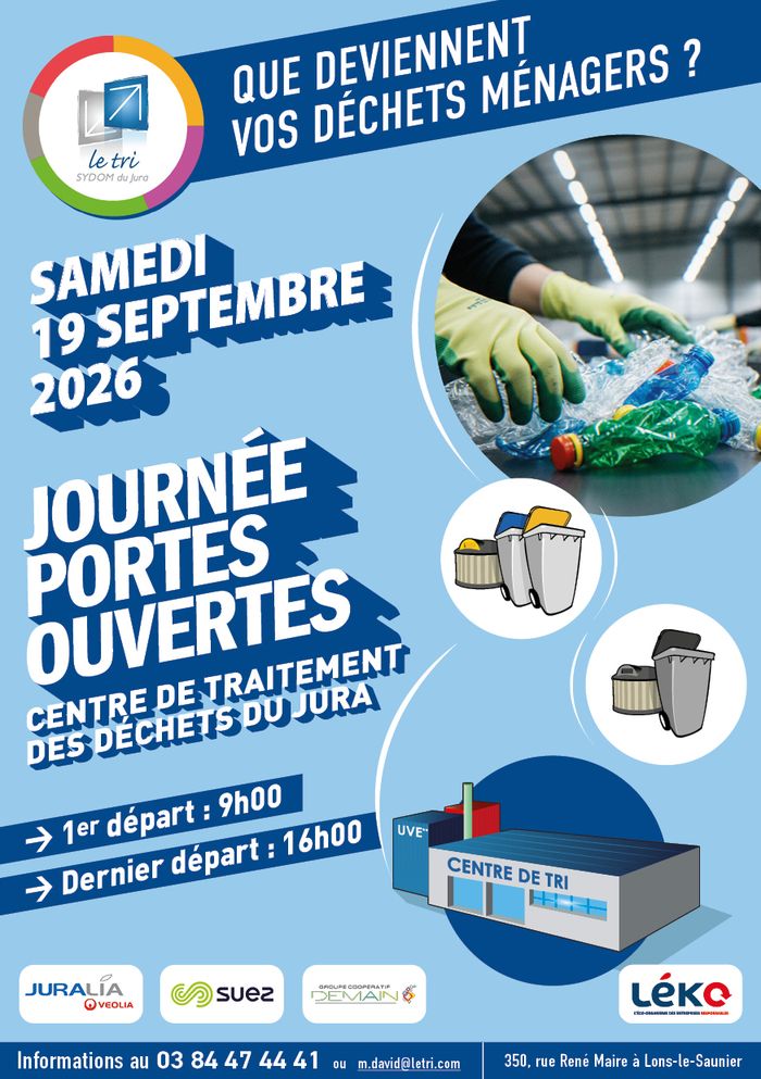 Que deviennent les déchets des jurassiens ?, SYDOM du Jura, Lons-le-Saunier