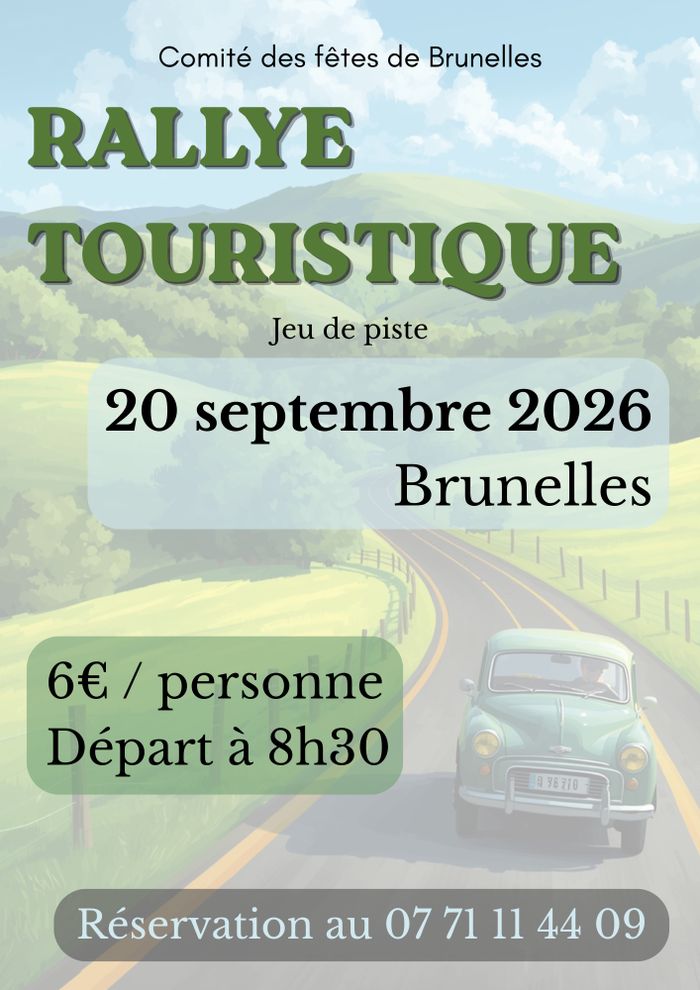 Rallye Touristique 2026 (jeu de piste + visites), Place de la mairie, Brunelles, Arcisses