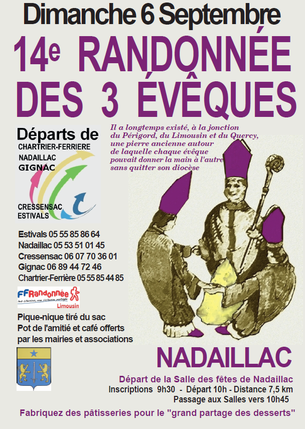 Randonnée des 3 évêques Nadaillac