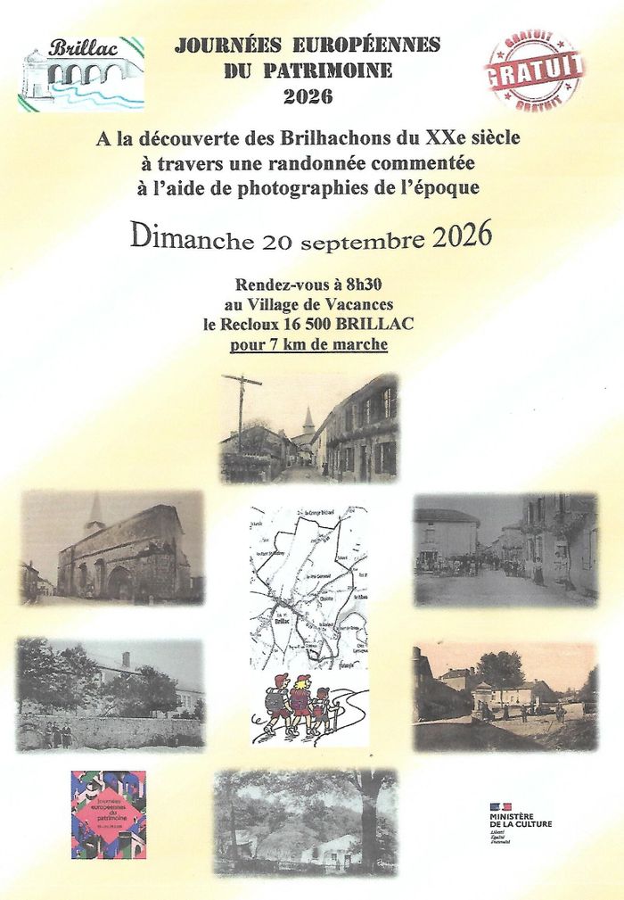 Randonnée patrimoniale, Village de vacances de Brillac, Brillac