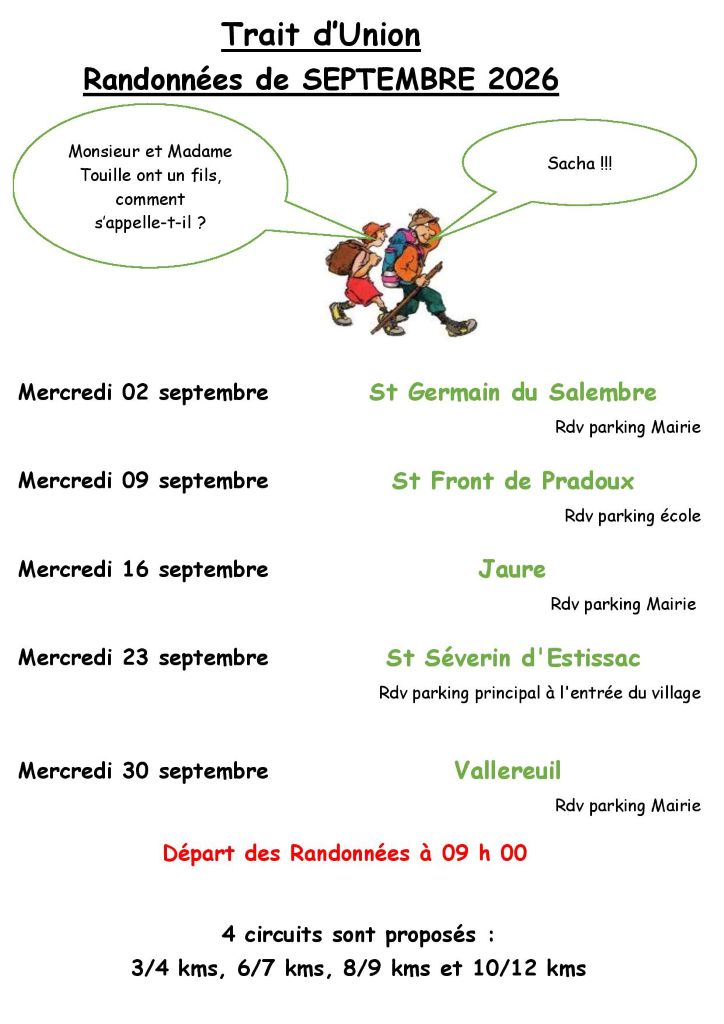 Randonnée pédestre Vallereuil