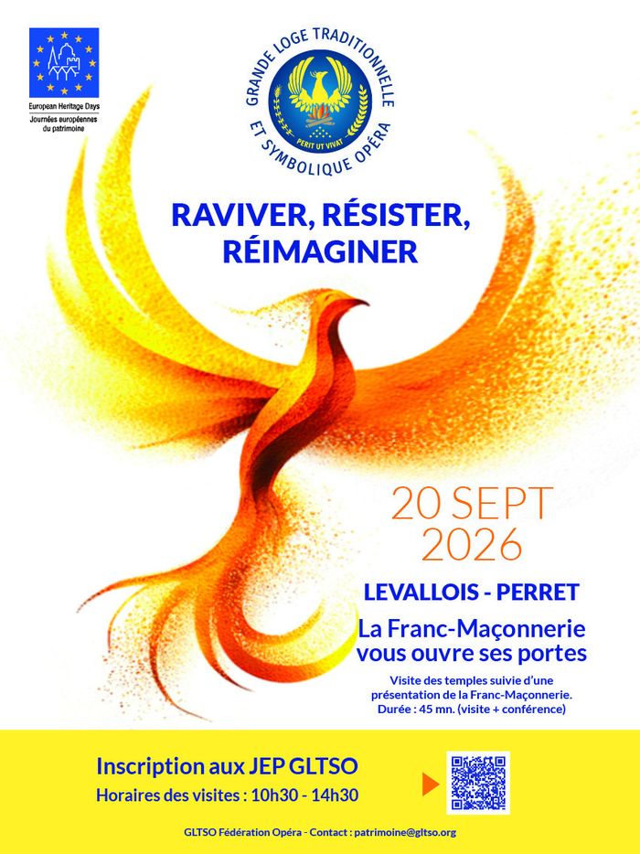 Raviver, Résister, Réimaginer – Une démarche au coeur de la GLTSO, Fédération Opéra – GLTSO (Grande Loge Traditionnelle et Symbolique Opéra), Levallois-Perret